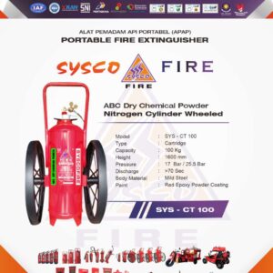 APAR Powder 100Kg, Alat Pemadam Api Besar, Tabung Pemadam Api Dorong, APAR Nitrogen Cartridge, APAR Sysco Fire, Alat Pemadam Api Portabel Roda, Fire Extinguisher Powder