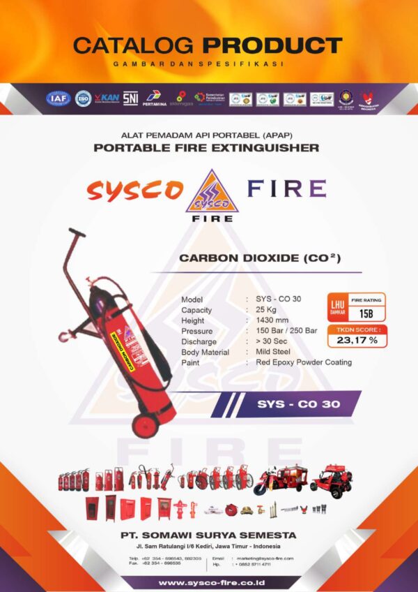 APAR CO2, Alat Pemadam Kebakaran, Tabung Pemadam Api, APAR Karbon Dioksida, APAR 25Kg, Alat Pemadam Api Portabel, Fire Extinguisher CO2