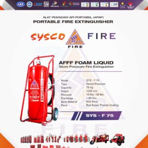 PortableFireExtinguisher, AFFFfoamLiquid, FireSafety, SyscoFire, FireProtection, EmergencyEquipment, IndustrialSafety