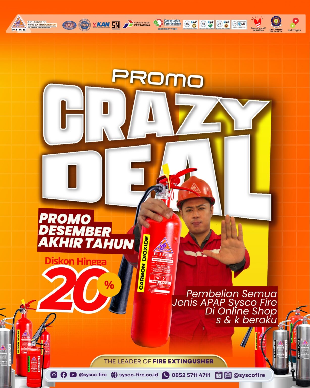 Promo APAR Desember, Diskon APAR Akhir Tahun, Jual APAR Murah, Harga APAR Terbaik, Paket APAR Siaga Kebakaran, Safety First Indonesia, Alat Pemadam Api Ringan, Lindungi Aset Bisnis, Keselamatan Perkantoran, Perlindungan Rumah