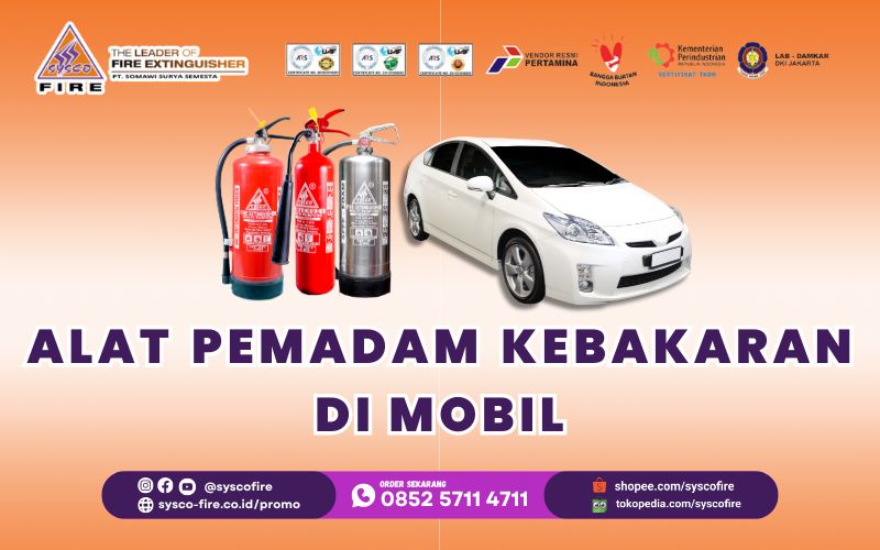 alat pemadam kebakaran di mobil