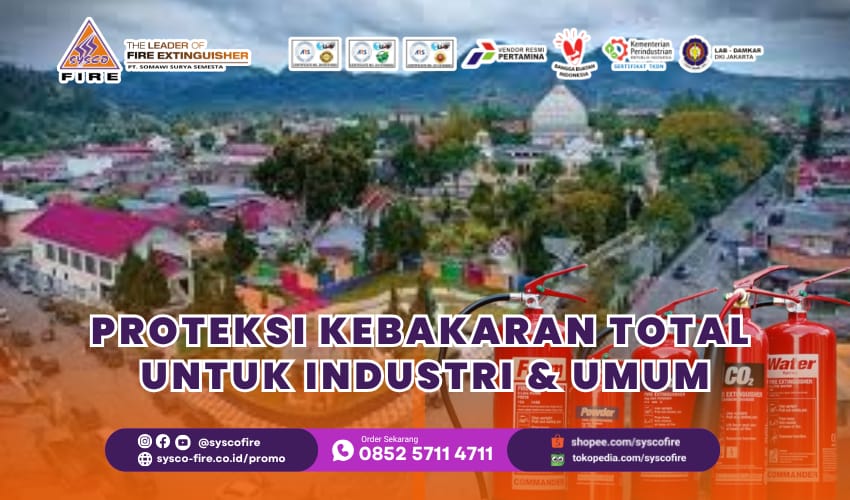 alat pemadam api berat dipasang di pabrik kopi Aceh Tengah