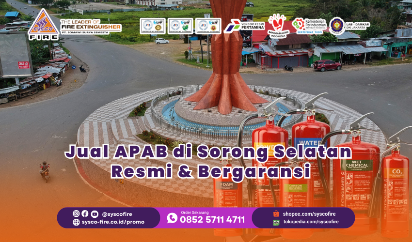 Alat pemadam api berat APAB resmi dan bergaransi untuk perlindungan kebakaran di Sorong Selatan.
