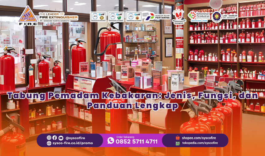 Tabung Pemadam Kebakaran Berbagai Jenis dan Ukuran Siap Digunakan untuk Keamanan