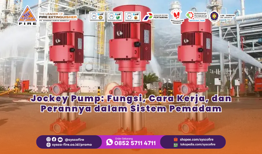 Jockey pump sebagai komponen penting sistem pemadam kebakaran di gedung industri dan komersial.