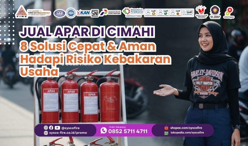 Alat pemadam api murah Cimahi, Toko perlengkapan pemadam kebakaran, Isi ulang tabung APAR terdekat, Supplier alat safety Cimahi, Jual APAR powder berkualitas, Harga tabung pemadam Cimahi, Distributor APAR resmi Jawa Barat, Proteksi kebakaran industri Cimahi, Pemadam api portable rumah tangga, Layanan fire extinguisher Cimahi.