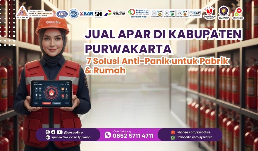 Distributor APAR Kabupaten Purwakarta, Toko alat pemadam kebakaran terdekat, Harga tabung pemadam api murah, Supplier safety equipment Purwakarta, Isi ulang APAR Purwakarta berkualitas, Proteksi kebakaran pabrik industri, Jual alat pemadam api ringan, Layanan refill pemadam kebakaran, Alat keselamatan kerja Jawa Barat, Pemadam api portable standar Damkar.