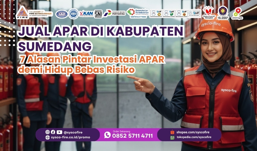 Distributor APAR Kabupaten Sumedang, Toko alat pemadam kebakaran Jatinangor, Harga tabung pemadam api murah, Supplier safety equipment Sumedang, Isi ulang APAR Sumedang berkualitas, Proteksi kebakaran kampus dan kost, Jual alat pemadam api ringan, Layanan refill pemadam kebakaran, Alat keselamatan kerja Jawa Barat, Pemadam api portable standar Damkar.