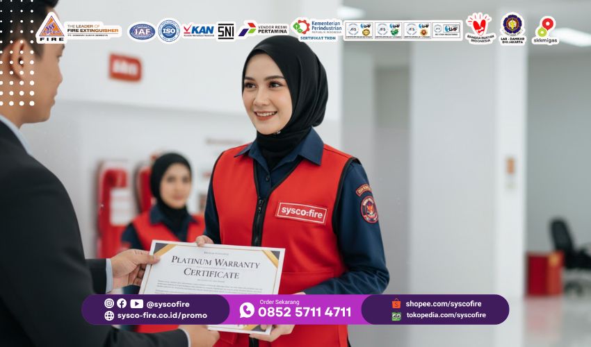 Distributor APAR Cirebon, Toko alat pemadam kebakaran Pantura, Harga tabung pemadam api Cirebon, Isi ulang APAR terdekat Cirebon, Supplier safety equipment Jawa Barat, Alat pemadam api kantor Cirebon, Proteksi kebakaran gudang logistik, Jasa refill pemadam api Cirebon, APAR berkualitas standar Damkar, Pusat alat pemadam api ringan.
garansi apar di cirebon